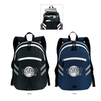 Balance laptop backpack with zippered main compartment with padded laptop...