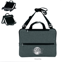 Multi-pocket E-sleeve/stand with fully padded lining, reinforced carry...