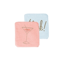Double-ply 4.5" square natural, colored or denim canvas coaster.... from ASI...
