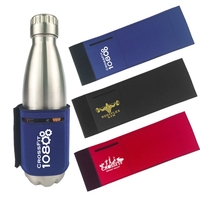 Neoprene Insulated Bottle Sleeve W/ Card Holder.... from ASI 46755 Cosmo Promos