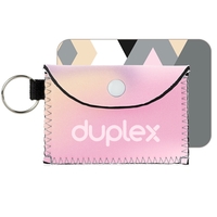 4" x 2.75" duplex neoprene bend and snap case for cards... from ASI 74710...