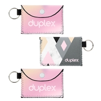 4" x 2.75" duplex neoprene bend and snap case for cards... from ASI 74710...