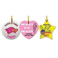 3" ceramic ornament with a gold cord for hanging... from ASI 55675 Galaxy...