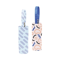 Vegan Leather tote for a single wine bottle with a square... from ASI 74710 Numo