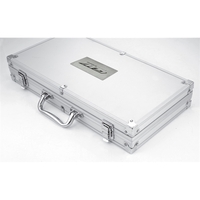 Aluminum Deluxe Poker Set, 300 Plastic 11.5 Gram Multi-Color Poker Chips,......