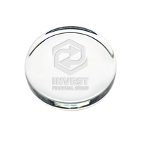 Flat Round Paperweight