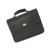 The Winston Attache Case. 3 internal compartments (1 zippered). 2 external......