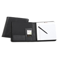 Baseball or Football Padfolio. Full grain black standard. Paper pads...