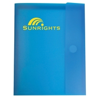 Large polypropylene folio with an attached envelope, refillable pad, front...