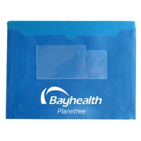 12 1/2" x 9 1/2" vinyl event folder with dual card... from ASI 52541 Epoly Corp