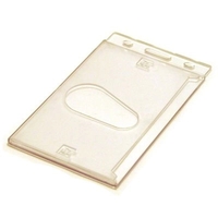 Blank Stock Hard Plastic Card Holder/ Portrait