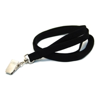35" x 3/8" blank polyester tubular lanyard with bulldog clip. Blank.... from...