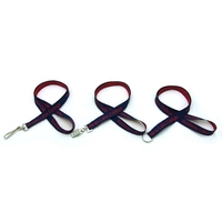 35" x 5/8" polyester lanyard with assorted attachments and woven imprint.......