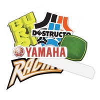 Custom stickers in sizes up to one square inch. Assembled in... from ASI...