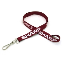 5/8" Silkscreened Flat Lanyard w/ Detachable Buckle