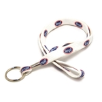 Silkscreened Tubular Lanyard w/a Key Ring