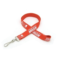 Silkscreened Tubular Lanyard w/ J Hook