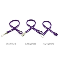 35" x 1" polyester lanyard with assorted attachments and woven imprint.......