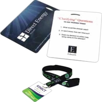 3.5" x 4" x 1/16" plastic stock lanyard card with digital... from ASI 30250...
