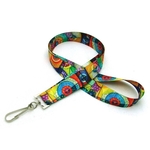 7/8" Digitally Sublimated Lanyard w/ Sew on Breakaway