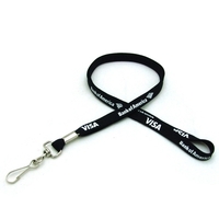 3/8" Silkscreened Tubular Lanyard w/ Detachable Buckle