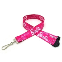 35" polyester 1" wide lanyards with sew-on breakaway hardware and digital......