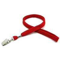 35" x 3/8" polyester tubular lanyard with bulldog clip.... from ASI 30250 AZX...
