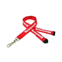 3/4" Silkscreened Flat Lanyard w/Sew on Breakaway