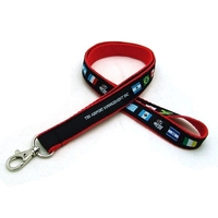 3/4" Woven Lanyard w/ Deluxe Swivel Hook