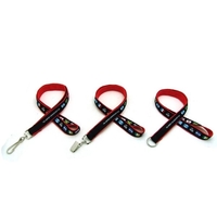 3/4" Woven Lanyard w/Key Ring