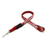 5/8" Silkscreened Tubular Lanyard w/ Detachable Buckle