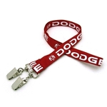5/8" Silkscreened Lanyard w/ Double Standard Attachment