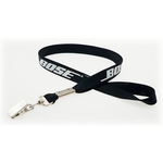 5/8" Silkscreened Tubular Lanyard w/ Bulldog Clip