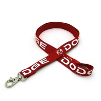 5/8" Silkscreened Tubular Lanyard w/ Deluxe Swivel Hook