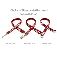 35" x 5/8" tubular knit lanyard with keyring hardware and silkscreen... from...