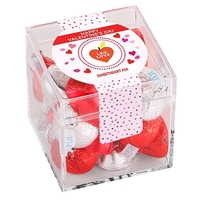 Cupid's Candy box filled with 3.6 oz. of assorted chocolate hearts... from...