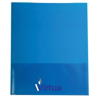 9 3/8" x 11 11/16" x 1/8" translucent presentation folder with... from ASI...