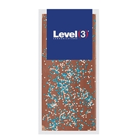 3.5 oz. Belgian chocolate bar topped with nonpareil sprinkles; includes...