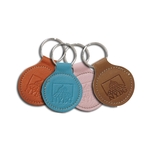 2" Stitched Circle Key Tag