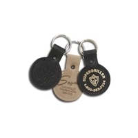 Stitched Circle Key Tag