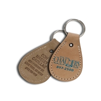 Stitched Tear Drop Key Tag