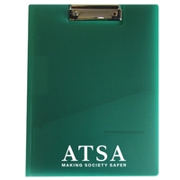 9 5/8" x 12 1/5" x 1/2"polypropylene folder with inside front... from ASI...