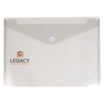 Side-Open Envelope w/Touch Closure & Ribbed Finish