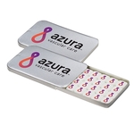 Large Slide Tin with Imprinted Peppermints - Sugar Free