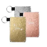 Metallic Neoprene holder w/colored stitching for your credit cards, I.D....