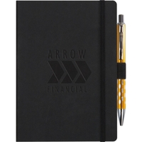 Revello Journal with custom deboss, flexible, fabric-like wraparound covers,...