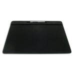 Classic Black Leatherette Pen Well Conference Pad