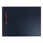 Black Leatherette Conference Pad with Stitching