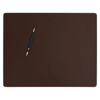Chocolate brown leather conference pad measuring 20" L x 16" W... from ASI...