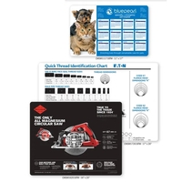 Counter mat with a hard and scratch-resistant top and rounded corners.......